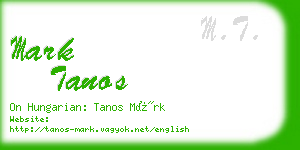mark tanos business card